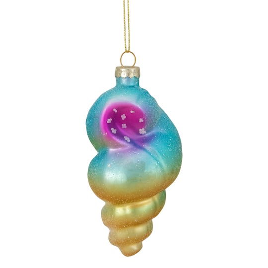 Blue & Pink Glass Seashell Ornament By Northlight | 4.5" | Michaels®